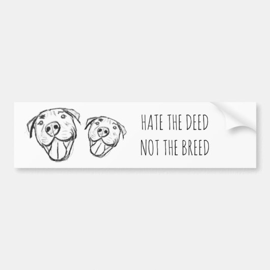 Pitbull Drawing Sing Dog Lovers Black White Autoaufkleber (Vorne)