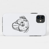 Pitbull Drawing Sing Dog Lovers Black White Case-Mate iPhone Hülle (Rückseite (Horizontal))