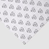 Pitbull Drawing Sing Dog Lovers Black White Seidenpapier (Ausschnitt)