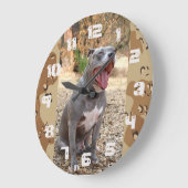 Pitbull Drill Sergeant Wall Clock Große Wanduhr (Winkel)