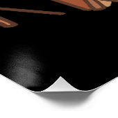 Pitbull Drummer Personalisiert Rock Drum Kit Gesch Poster (Ecke)