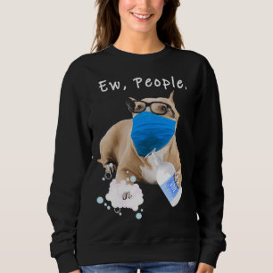 Pitbull Ew Leute, die eine Gesichtsmaske tragen, D Sweatshirt