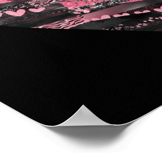 Pitbull Eyes Solid Color Poster (Ecke)