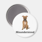 Pitbull - falsch verstanden magnet (Vorderseite/Rückseite)