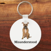 Pitbull - falsch verstanden schlüsselanhänger (Vorderseite)