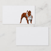 Pitbull FarbVisitenkarteschablone Visitenkarte (Vorne/Hinten)