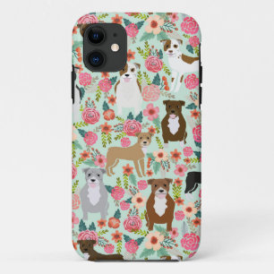 Pitbull Floral Iphone Case - Pitbulle-Telefongehä