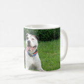 Pitbull-förmiger Knochen Kaffeetasse (VorderseiteRechts)