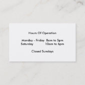 Pitbull Foto Dog Rescue Business Card Visitenkarte (Rückseite)