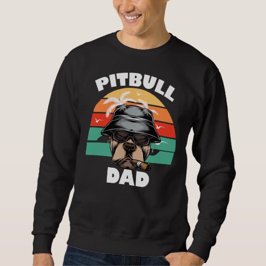 Pitbull Funny Sweatshirt (Vorderseite)