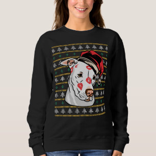 Pitbull Funny Ugly Christmas Sweater Sweatshirt