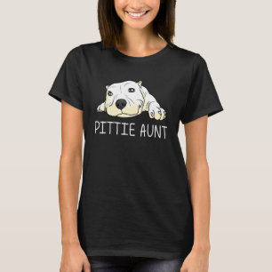 Pitbull für Tante Frauen Hunde Hund Welpe Tier T-Shirt