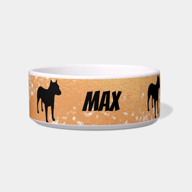 Pitbull-Futter-/Wasserschale Napf (Vorderseite)