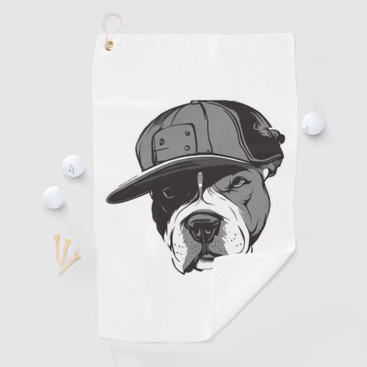Pitbull Gangster Golfhandtuch (Insitu)
