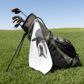 Pitbull Gangster Golfhandtuch (Gras)