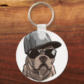 Pitbull Gangster Schlüsselanhänger (Vorderseite)