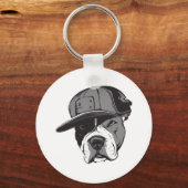 Pitbull Gangster Schlüsselanhänger (Vorderseite)