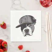 Pitbull Gangster Serviette (Beispiel)