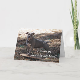 Pitbull, genau wie meine Vater-Vatertagskarte Karte