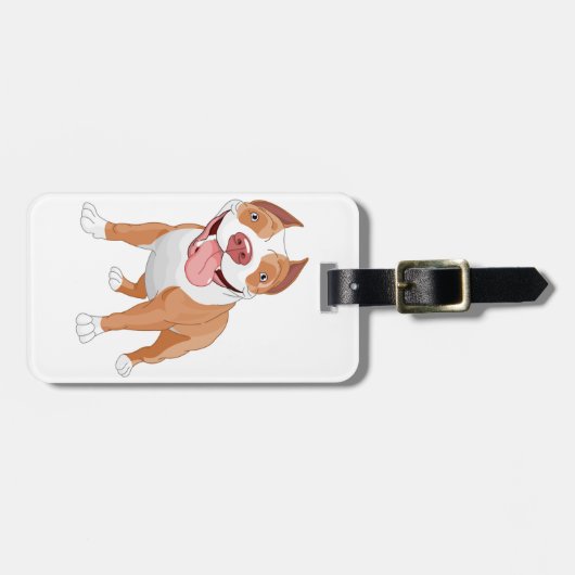 Pitbull-Gepäckanhänger Gepäckanhänger (Vorderseite horizontal)