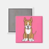 Pitbull-Geschenke und -artikel Magnet (Vorderseite/Rückseite)