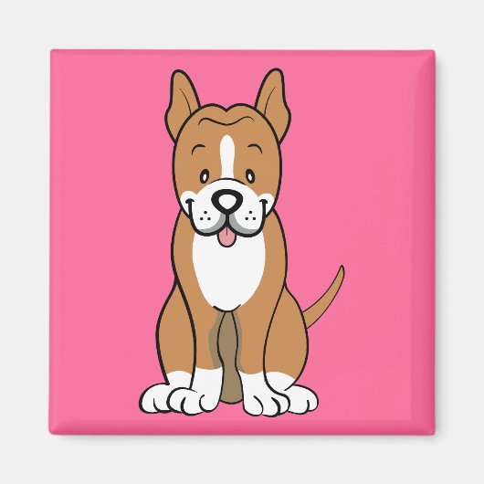 Pitbull-Geschenke und -artikel Magnet (Vorne)