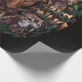 Pitbull Geschenkpapier (Ecke)