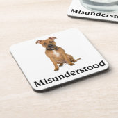 Pitbull Getränkeuntersetzer (Linke Seite)