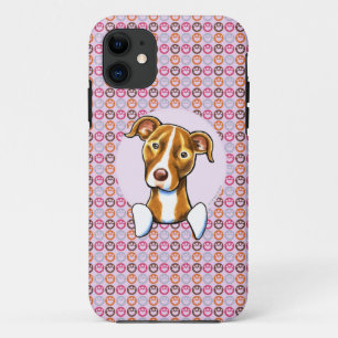 Pitbull-Girly rosa Tatzen-Drucke iPhone 11 Hülle