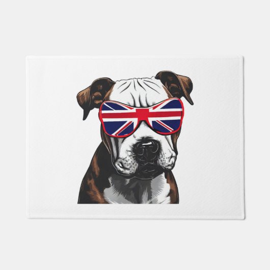 Pitbull Großbritannien Fußmatte (Vorderseite)