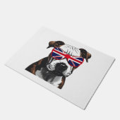 Pitbull Großbritannien Fußmatte (Schrägansicht)