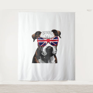 Pitbull Großbritannien Wandteppich