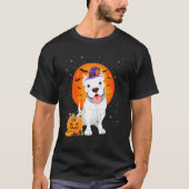 Pitbull Halloween Kostüm Pumpkin Pitbull T-Shirt (Vorderseite)