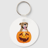 Pitbull Halloween Schlüsselanhänger (Rückseite)
