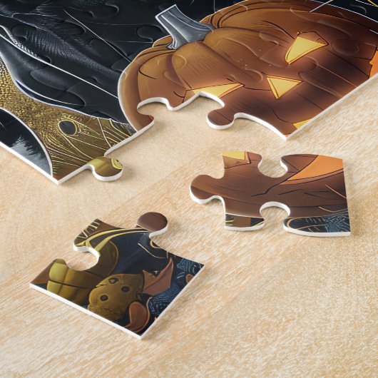 Pitbull Halloween Spooky Puzzle (Seite)