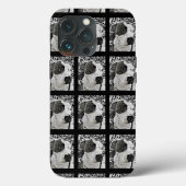 Pitbull Handycase Hund Schwarz-Weiß Pit Bull Case-Mate iPhone Hülle (Rückseite)