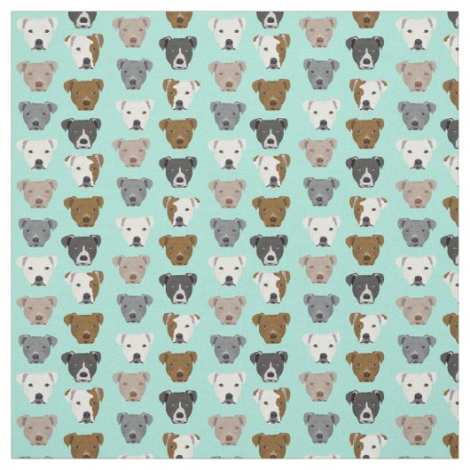 Pitbull hat Hundemuster-Lichtminze Stoff (Muster)