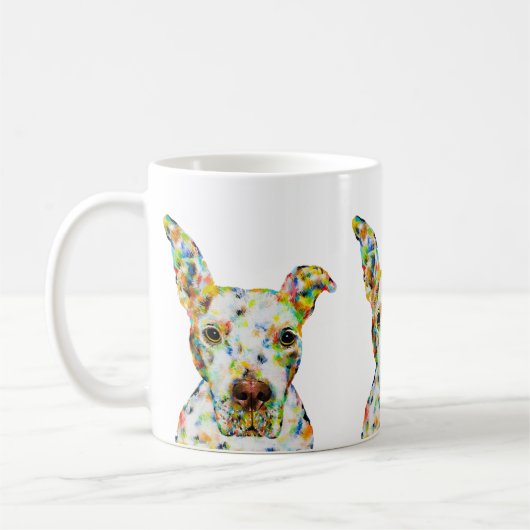 Pitbull Hund 11 oz. Tasse (Links)