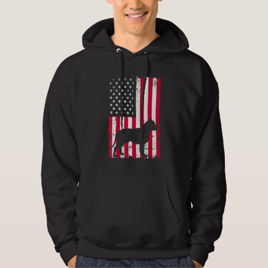 Pitbull Hund 1 Hoodie (Vorderseite)