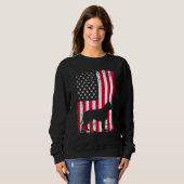 Pitbull Hund 1 Sweatshirt (Vorne ganz)