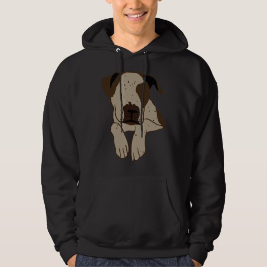 Pitbull Hund 27 Hoodie (Vorderseite)