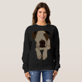 Pitbull Hund 27 Sweatshirt (Vorne ganz)