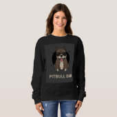 Pitbull Hund 62 Sweatshirt (Vorne ganz)