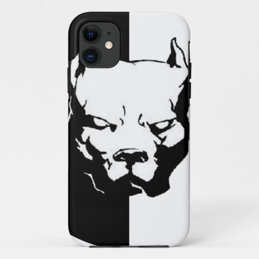 Pitbull Hund Case-Mate iPhone Hülle (Rückseite)