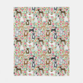 Pitbull Hund Florenz Fleecedecke (Vorderseite)