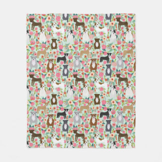 Pitbull Hund Florenz Fleecedecke