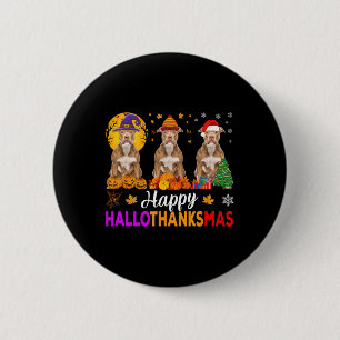 Pitbull Hund Halloween Weihnachtsknöchel 1 Button