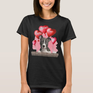 Pitbull Hund Happy Valentines Day Hund Lover_1 T-Shirt