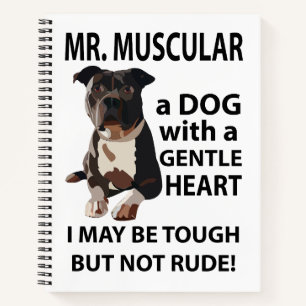 Pitbull-Hund Haustier Tier Notizblock