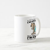 Pitbull Hund I Liebe Mama Tattoo Pitbull Dog Lover Kaffeetasse (VorderseiteRechts)